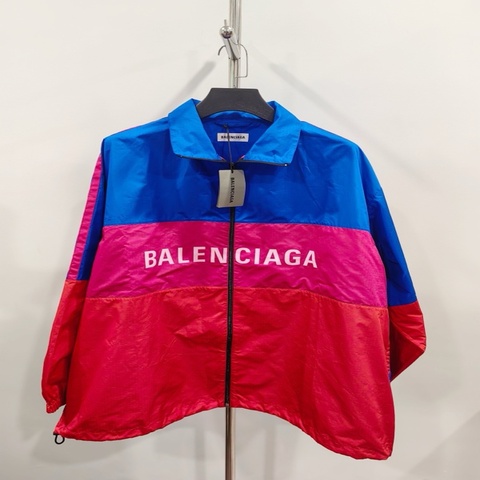 全新帶吊牌 巴黎世家/Balenciaga 彩虹拼色夾克 36碼