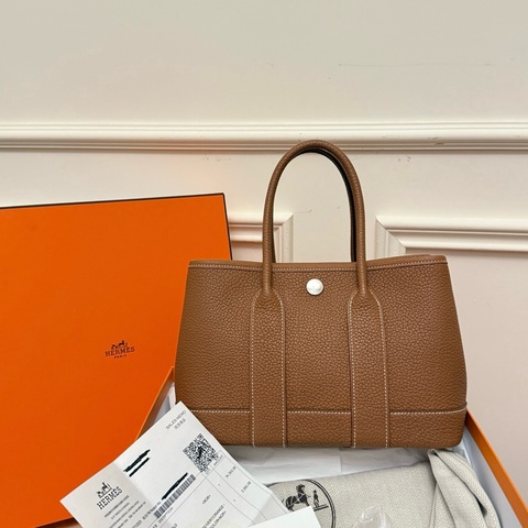 🤎閒置全新Hermes/愛馬仕mini garden花園mini 手提包單肩包金棕w刻 附件：塵袋、購票