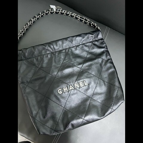 Chanel 22bag small 黑銀