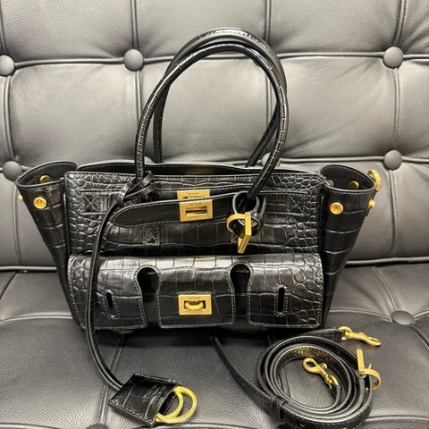 巴黎世家/Balenciaga BEL AIR MINI CARRY ALL手袋 牛皮革 59.7×43.2×20.3