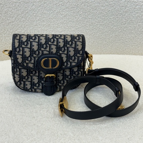 Dior Bobby 小號提花帆布馬鞍包