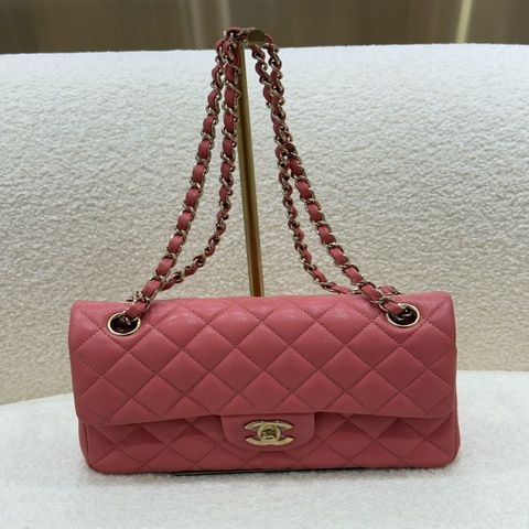 Chanel cf23 粉金荔枝皮口蓋包