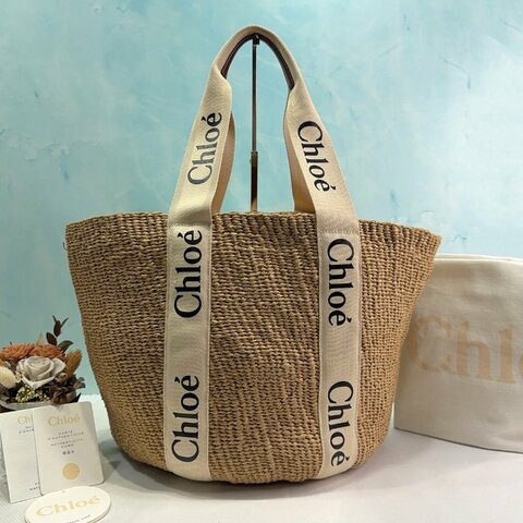 CHLOE x Mifuko Woody Basket聯名草編包