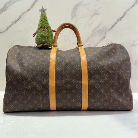 LV Keepall Monogram 55波士頓旅行袋