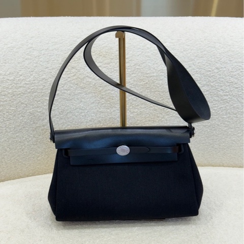 Hermès mini herbag黑銀