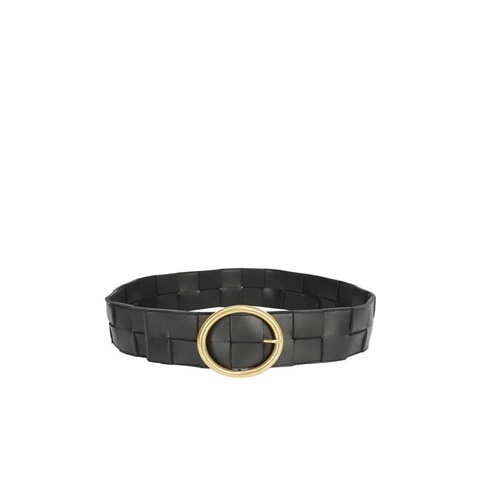 Bottega Veneta 女士 圓扣編織皮帶65 75 85 90 95碼6cm