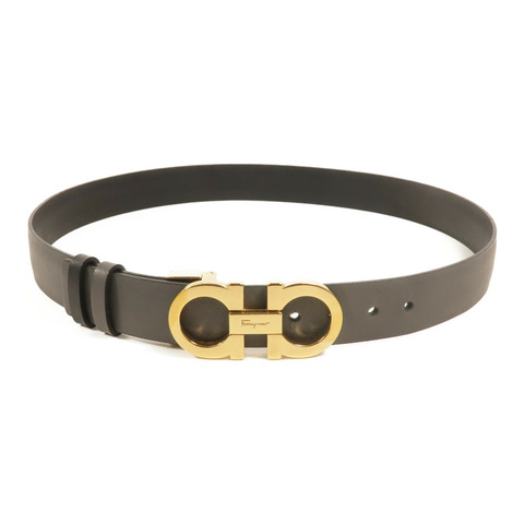 Salvatore Ferragamo 牛皮皮革Reversible Gancini Belt皮帶