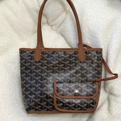 (日本購證🇯🇵)Goyard Anjou Mini Tote 棕色迷你托特
