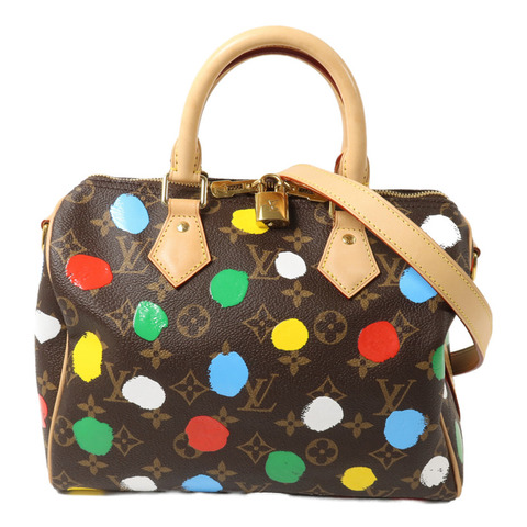 LOUIS VUITTON Monogram LV x YK Speedy Bandouliere 25手挽肩背兩用袋