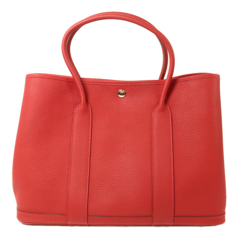 HERMES Negonda皮革Garden Party PM手挽袋Rouge Piment