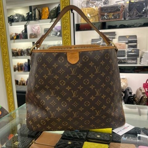 東區正精品㊣LV M40353 Delightful MM 原花肩背包中款 RZ6486