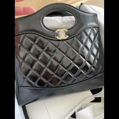 chanel 31bag mini 黑金 全新全配台灣現貨