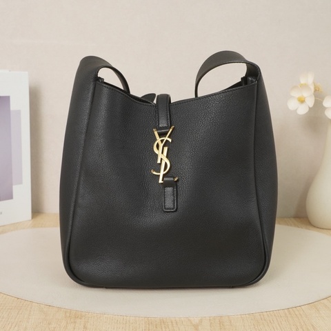 【VUINCA Vintage 價格僅供參考】SAINT LAURENT Hobo Small 黑色 牛皮