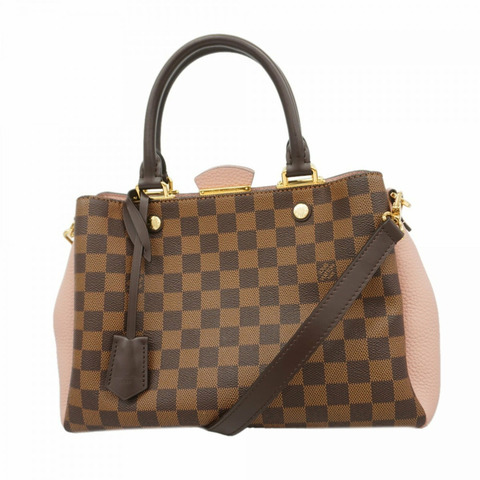 路易威登 Damier Brittany N41674 Ebene Magnolia 女士 2way 手提包