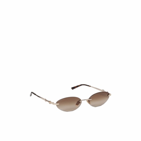 Gucci 女士 幾何框太陽鏡58 均碼碼橋寬: 1.7cm; 鏡腿長: 14.5cm; 鏡片直徑: 5.8cm