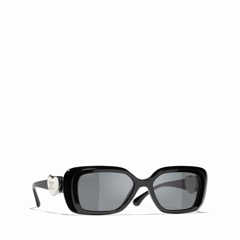 Chanel 女士 幾何框太陽鏡54碼橋寬: 1.7cm; 鏡腿長: 14cm; 鏡片直徑: 5.4cm