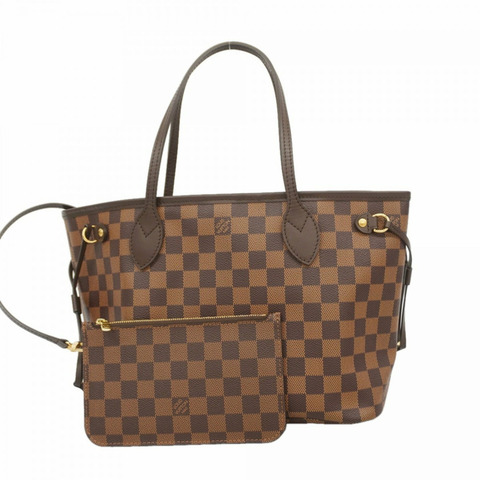 Louis Vuitton Damier Neverfull 小號手提包 N41359 Ebene（女款）