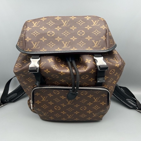 Louis Vuitton 路易威登Zack老花雙肩包 棕色拼皮 男女可背
