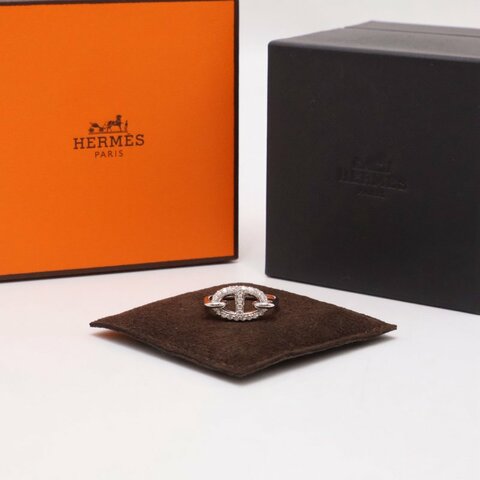 HERMES Farandole 18K白金鑽石戒指 - 49 0.45carat