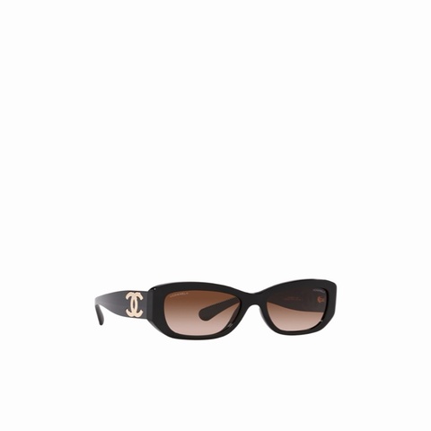 Chanel 女士 徽標太陽鏡55 均碼碼橋寬: 1.8cm; 鏡腿長: 14cm; 鏡片直徑: 5.5cm