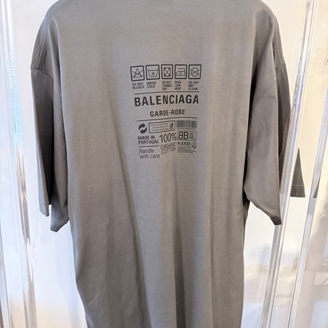 Balenciaga✨環保成分標籤短袖上衣T XXS碼