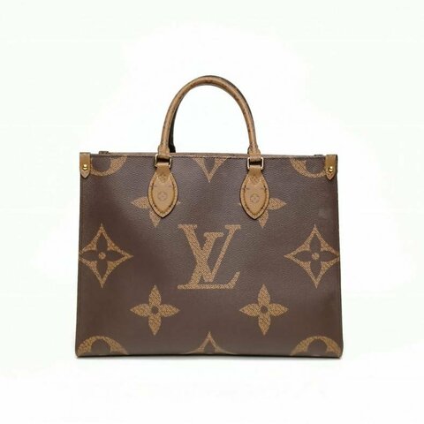 LOUIS VUITTON Onthego中號35老花PVC晶片肩背包