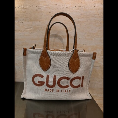 gucci帆佈手提包