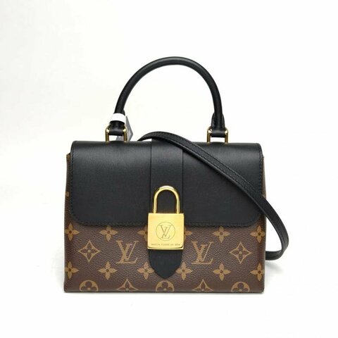 LOUIS VUITTON LockyBB鎖頭包黑色PVC金扣晶片肩背包