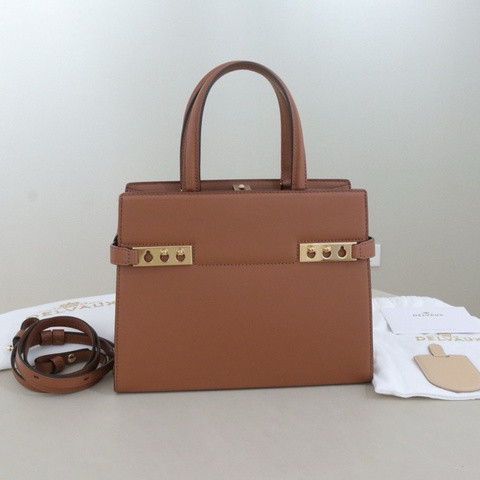 🤎德爾沃Delvaux Tempete Crush PM小號，手提包斜挎包 金棕色