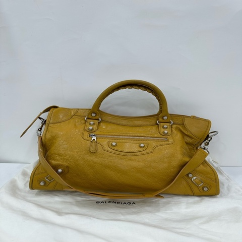 Balenciaga巴黎世家 Le City 中號機車包 缺鏡子 底長:38cm