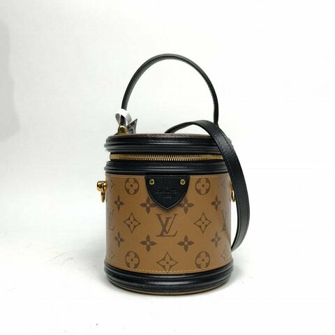 LOUIS VUITTON CANNES圓桶包拼色PVC2020老花肩背包