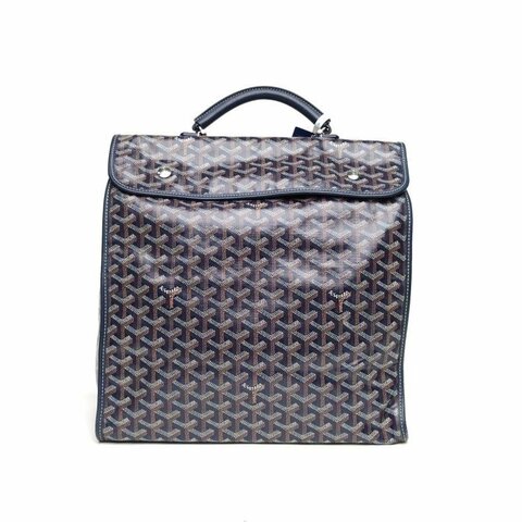 GOYARD Leger雙肩包33藍色PVC