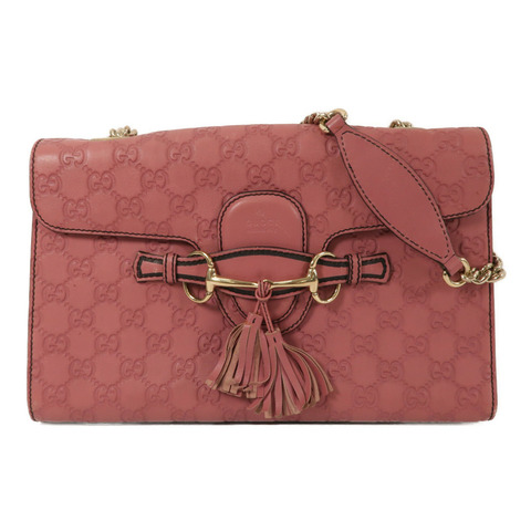GUCCI 牛皮皮革Emily鏈帶肩背袋