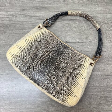 BV/葆蝶家中古蜥蜴皮手提包