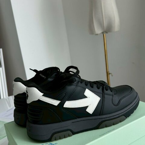 2nd-010 Off-White 低筒黑灰白配色運動鞋