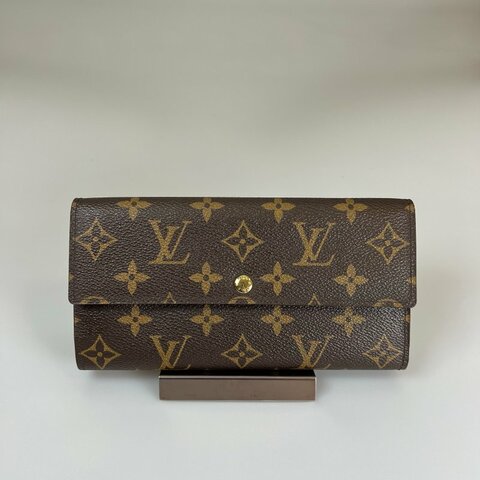 LV M61734 老花發財長夾