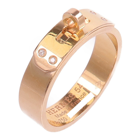HERMES 18K玫瑰金Kelly Ring戒指