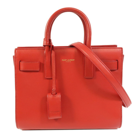 SAINT LAURENT 牛皮皮革Sac De Jour Nano手挽肩背兩用袋