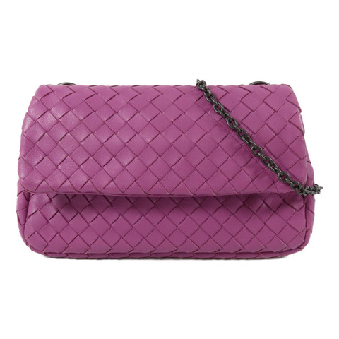 BOTTEGA VENETA 羊皮皮革Shoulder Bag鏈帶肩背袋