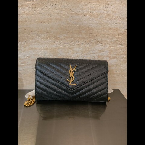 ysl信封包金色尺寸23×14×4cm