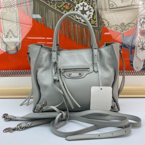 BALENCIAGA/巴黎世家 手提包 Classic 灰色機車包