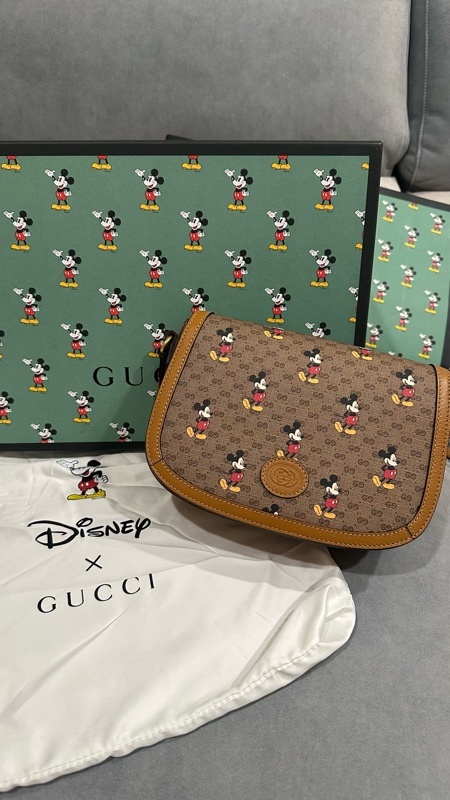 收藏品 gucci 迪士尼絕版聯名馬鞍包