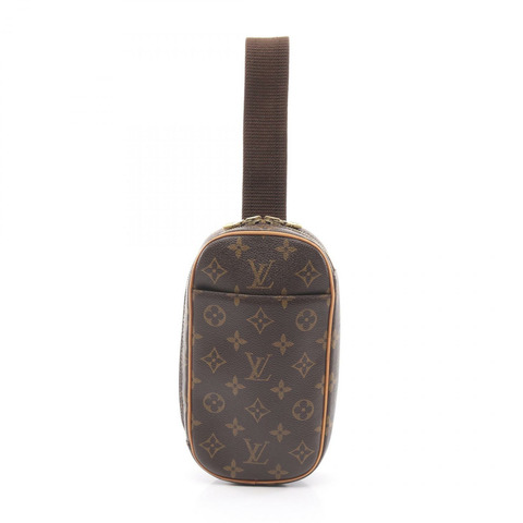 路易威登 Pochette Gange 腰包 M51870 Monogram 帆布 棕色 二手 男女通用