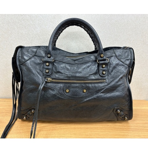 Balenciaga City 巴黎世家 機車包 黑色