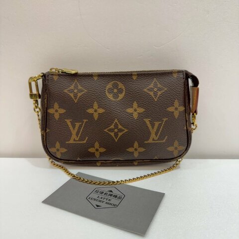 LV 斜背包/側背包/手提包/迷你麻將包 M58009 85成新