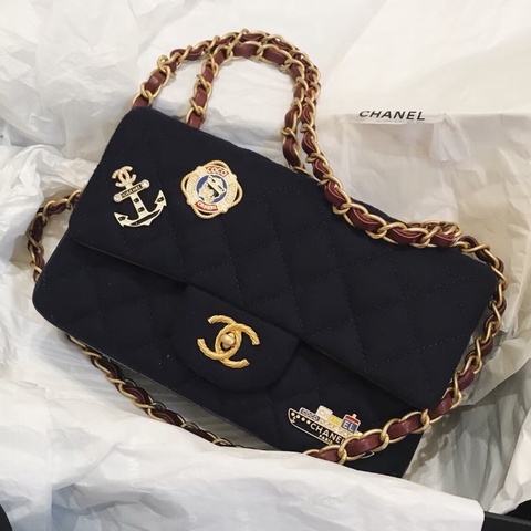 漢堡系列全配⚓️✨＃香奈兒＃徽章款＃cf20＃黑金＃有保卡