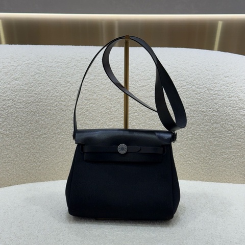 Hermès mini herbag黑銀