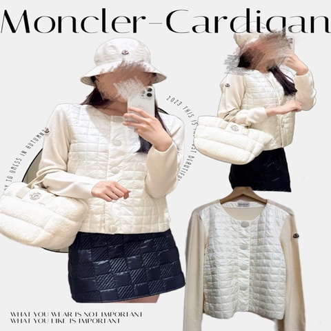 Moncler 羽絨拼接羊毛薄款外套