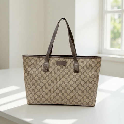 莉亞精品♡ Gucci 211137 老花托特包 二手
