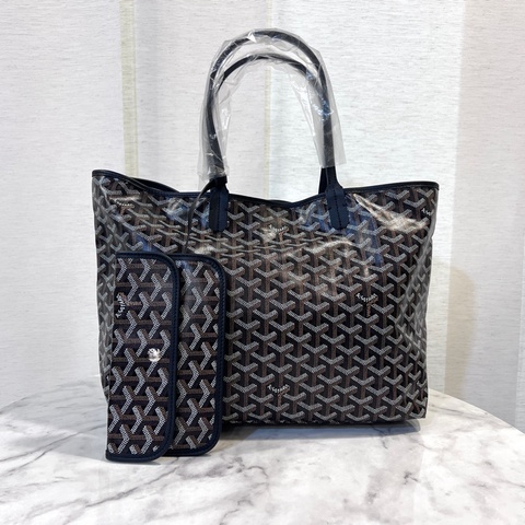 Goyard 黑PVC Saint Louis 小號托特包